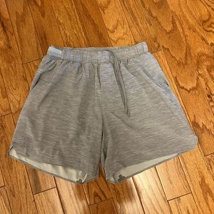 Men’s LuLu Lemon shorts in Gray. Size L